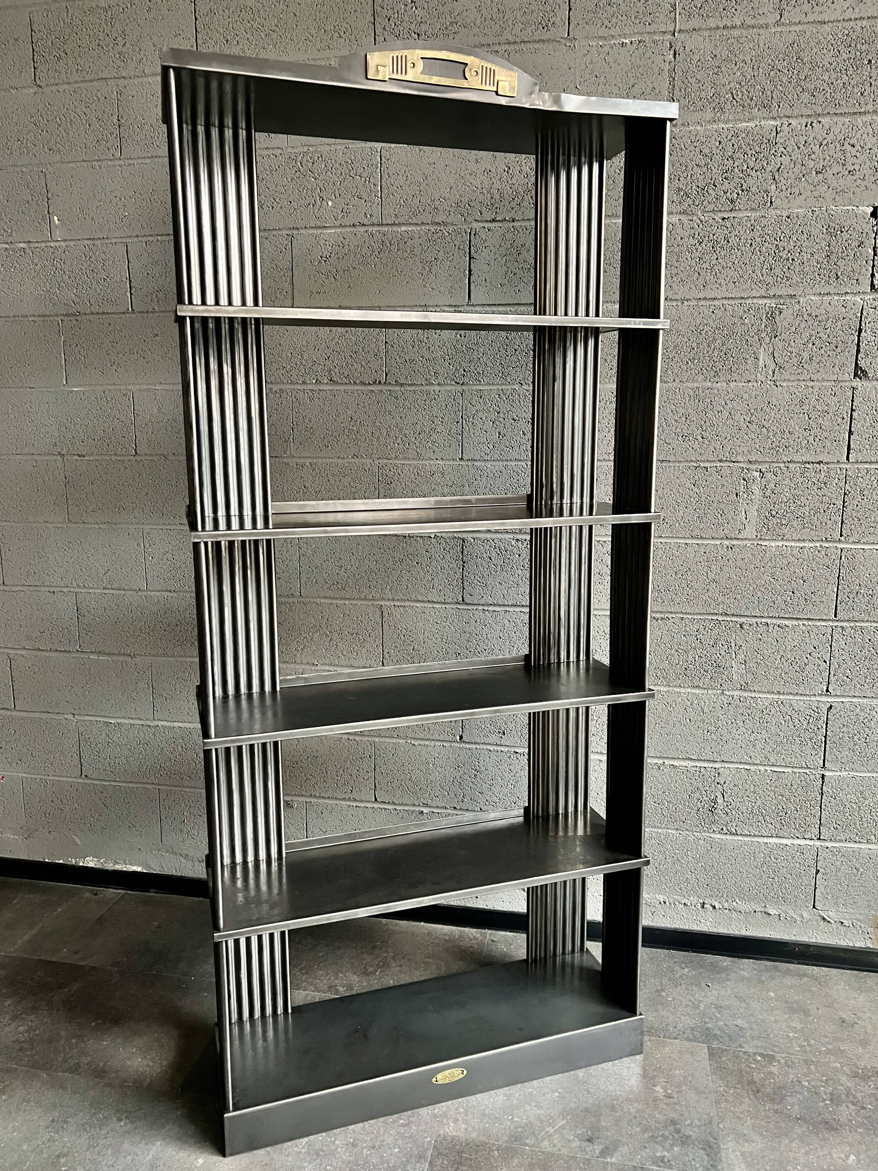 Strafor Industrial Shelf early twentieth century in metal