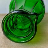 Pichet verre vert à facettes
