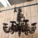 lustre en fer forgé XVIIIème XIXème aux armoiries
