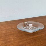 Vintage Danish glass bowl by Holmegaard, 1970s.