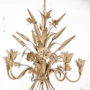 Sheaf of wheat chandelier beige Hans Kögl – Maison Charles style