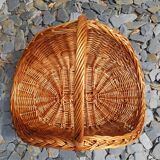 Wicker wood basket