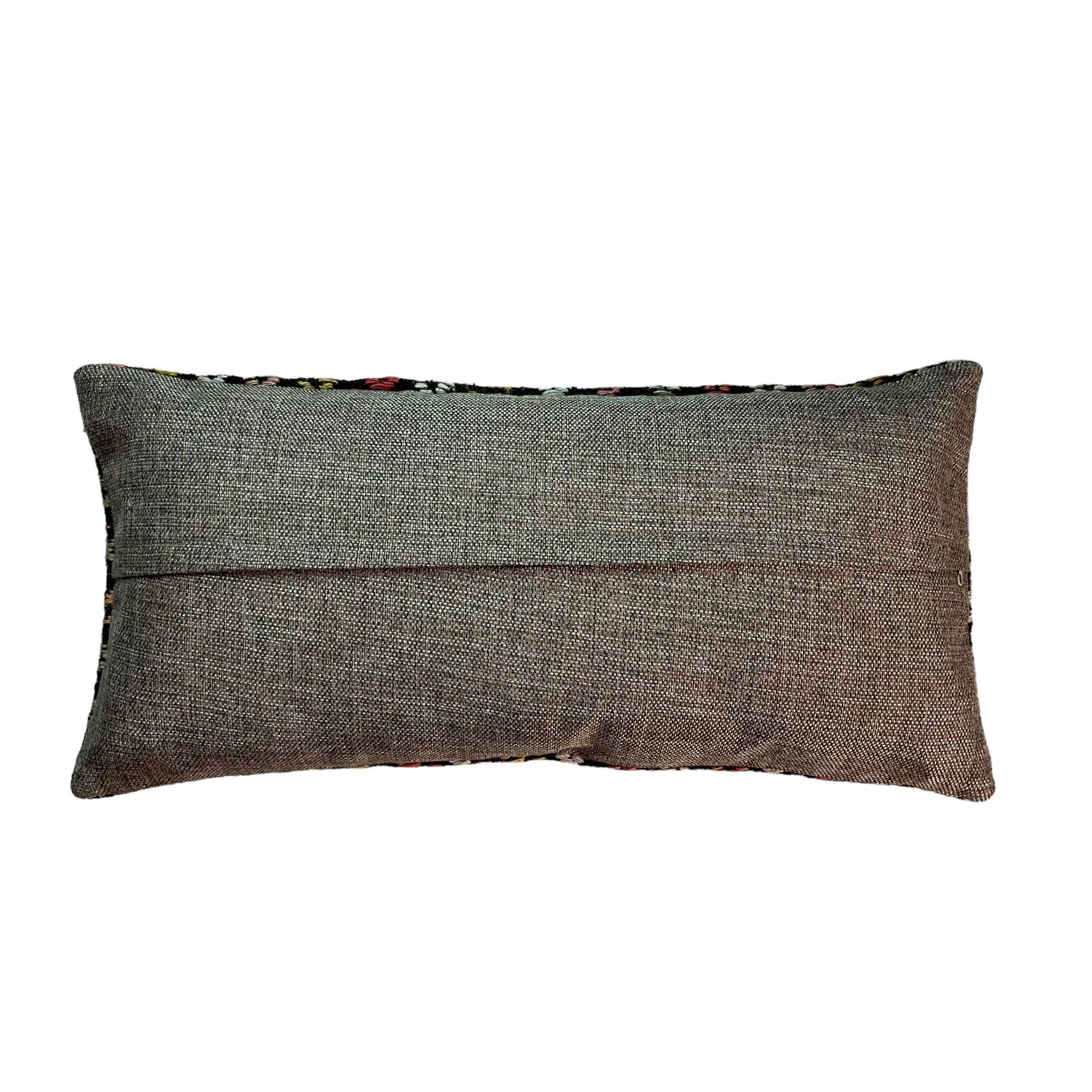 Housse de coussin kilim turc vintage, 30 x 60 cm