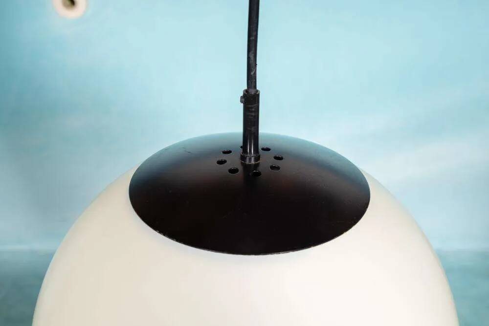 Grande lampe boule XL espace, suspension globe minimaliste Raak années 70