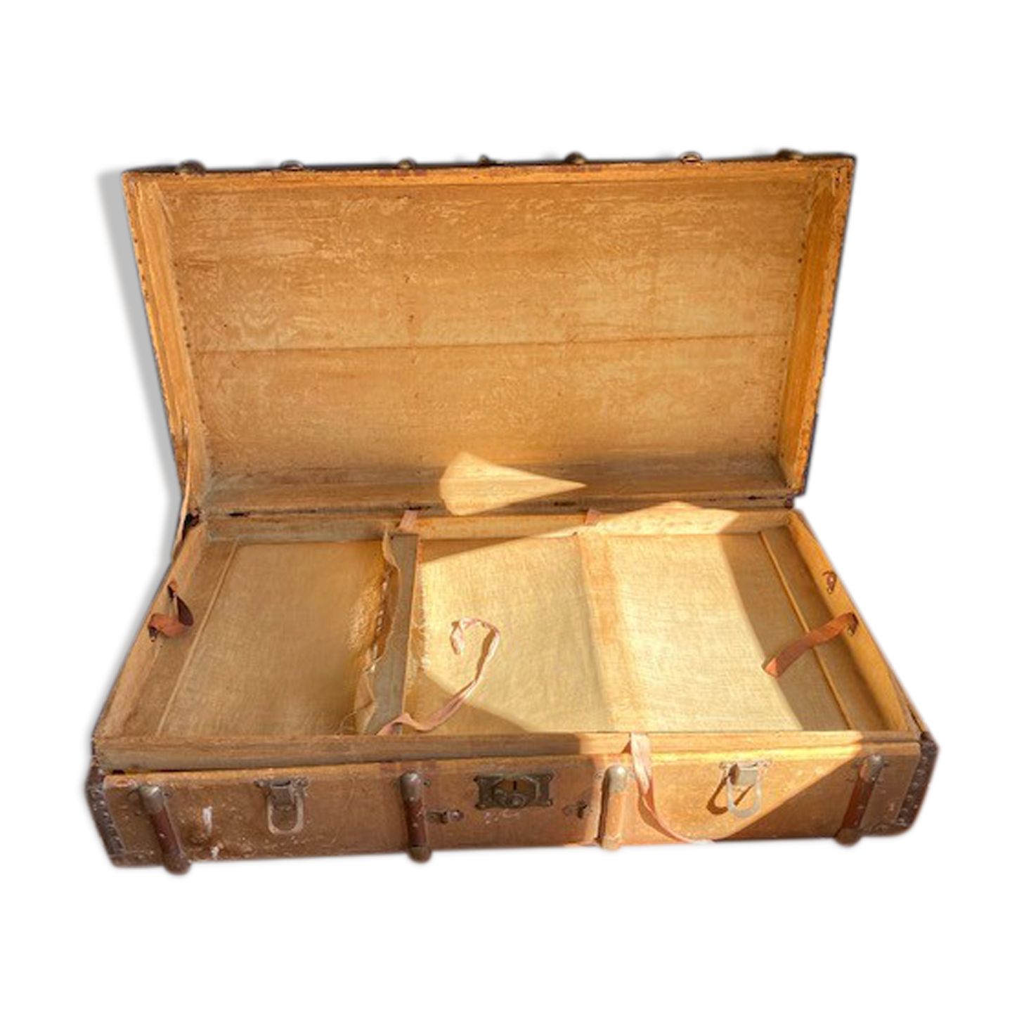 Old travel trunk 19th