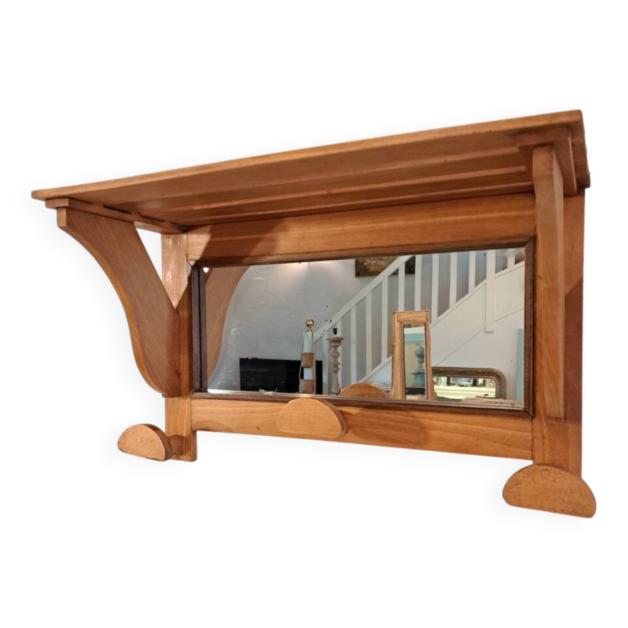 Vintage 1950s wall coat rack