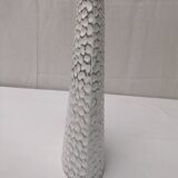 Vase ancien céramique barbotine signé numéroté vintage