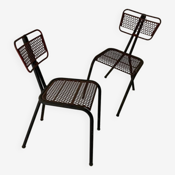 Paire de chaises rene malaval