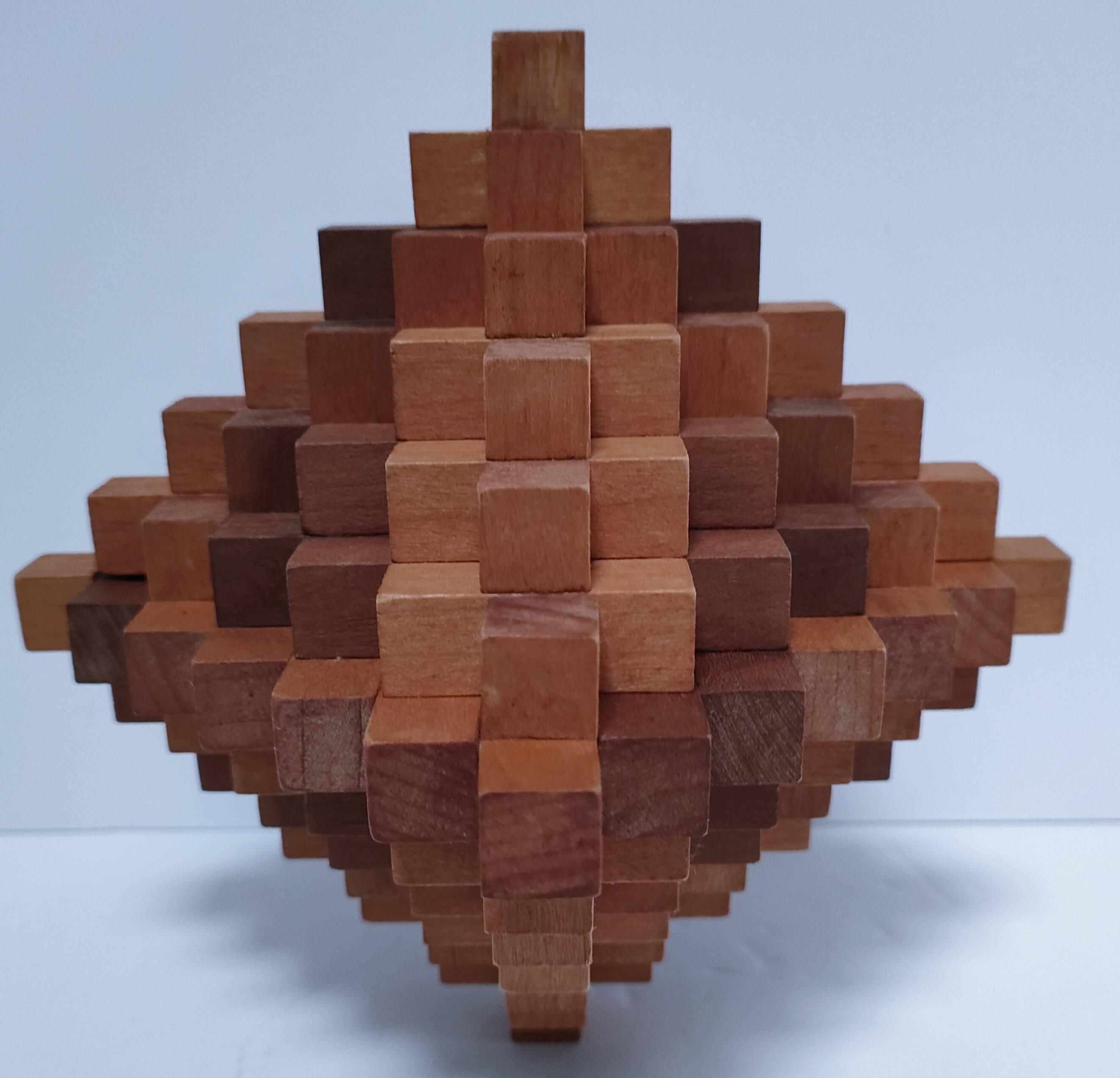 3D design wooden bookends