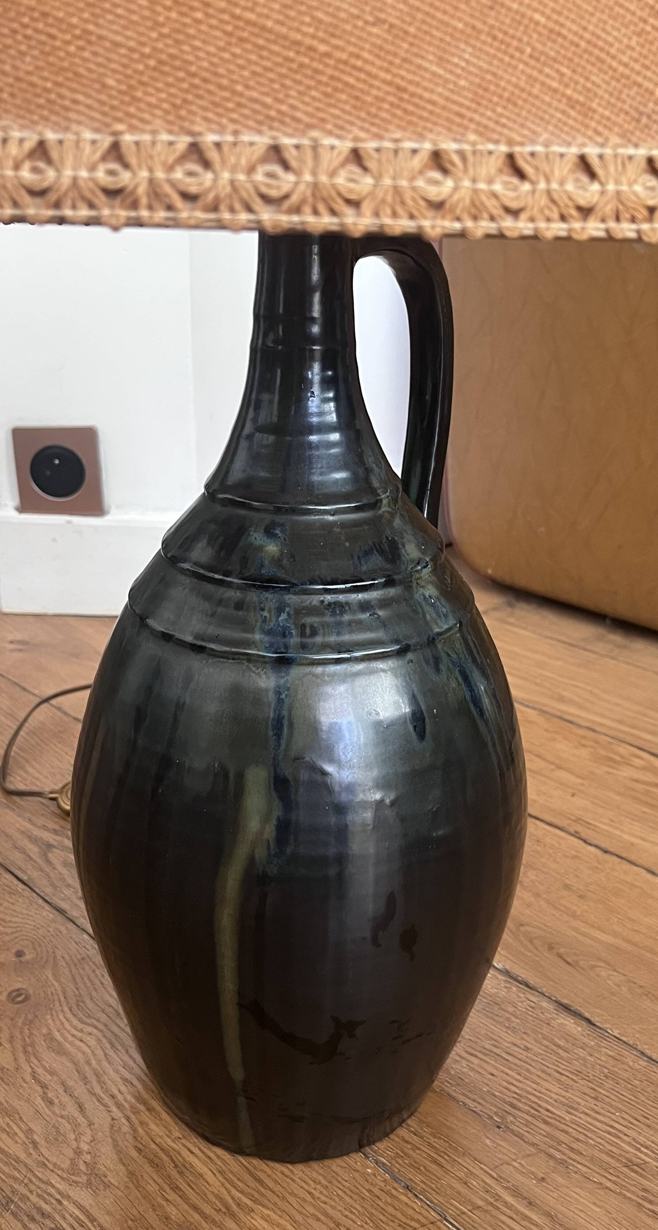 Large vintage lamp - Ceramic (74cm) - Accolay/Vallauris style