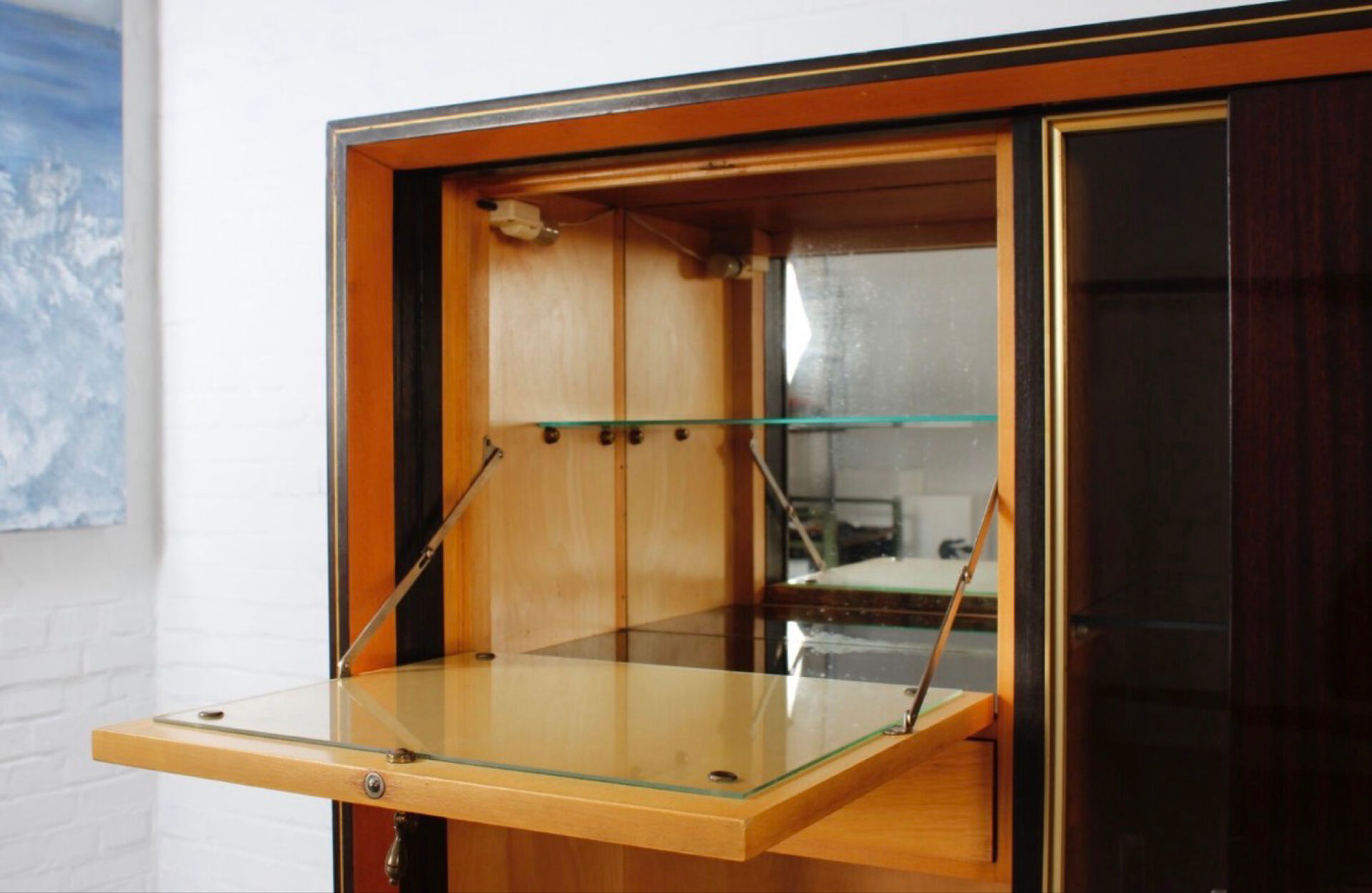 50´s Vintage Buffet von Musterring Highboard Vitrine Bar kommode