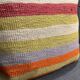 Coussin en laine turque rayé