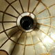 Pair of mother-of-pearl and brass lampshades