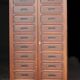 Sumptuous notary's card cabinet in mahogany (circa 1900)