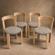 Set of 4 Bruno Rey model 3300 chairs.