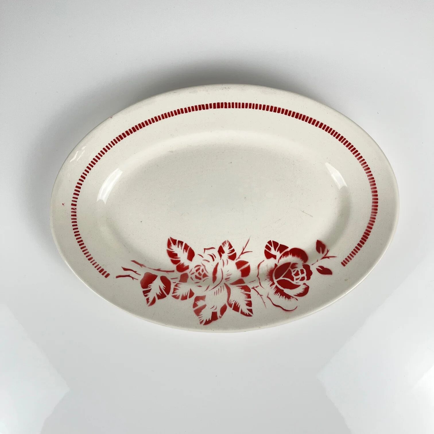 Oval dish Digoin-Sarreguemines "Atlantic", 1950-70