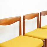 Danish vintage teak dining chairs by HW Klein for Bramin, set of 4