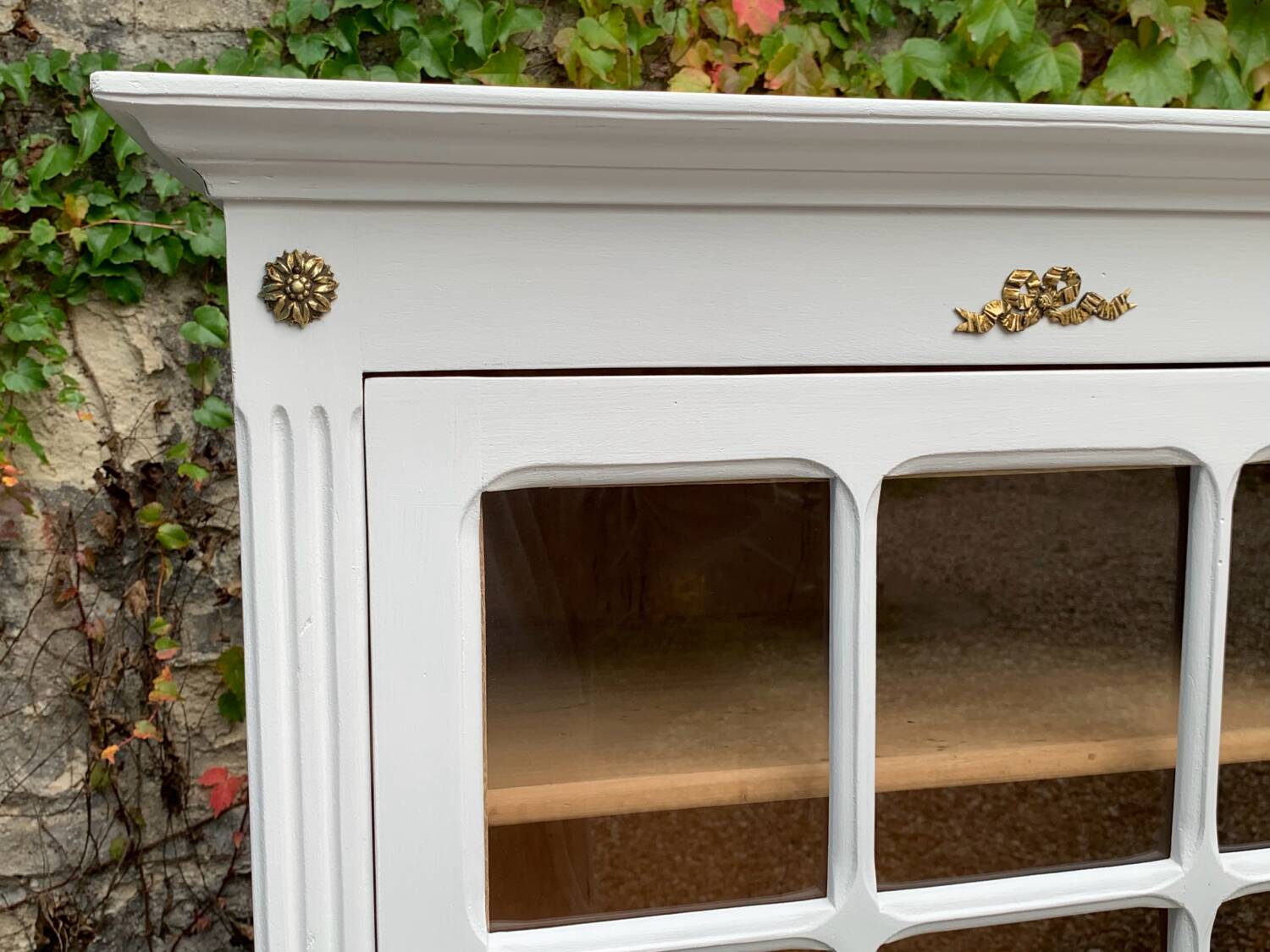 Antique Parisian glass cabinet H150