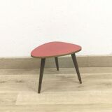 Tabouret tripode rouge