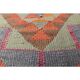 1970s Turkish Oushak Handmade Wool Cotton Orange Area Rug 91x305