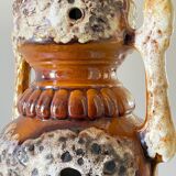 Lamp ceramic fat lava double lighting 70s