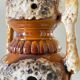 Lamp ceramic fat lava double lighting 70s