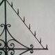 Antique church candlestick in wrought iron – 19th century