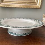 low compote bowl in opaque Gien porcelain, Montigny model