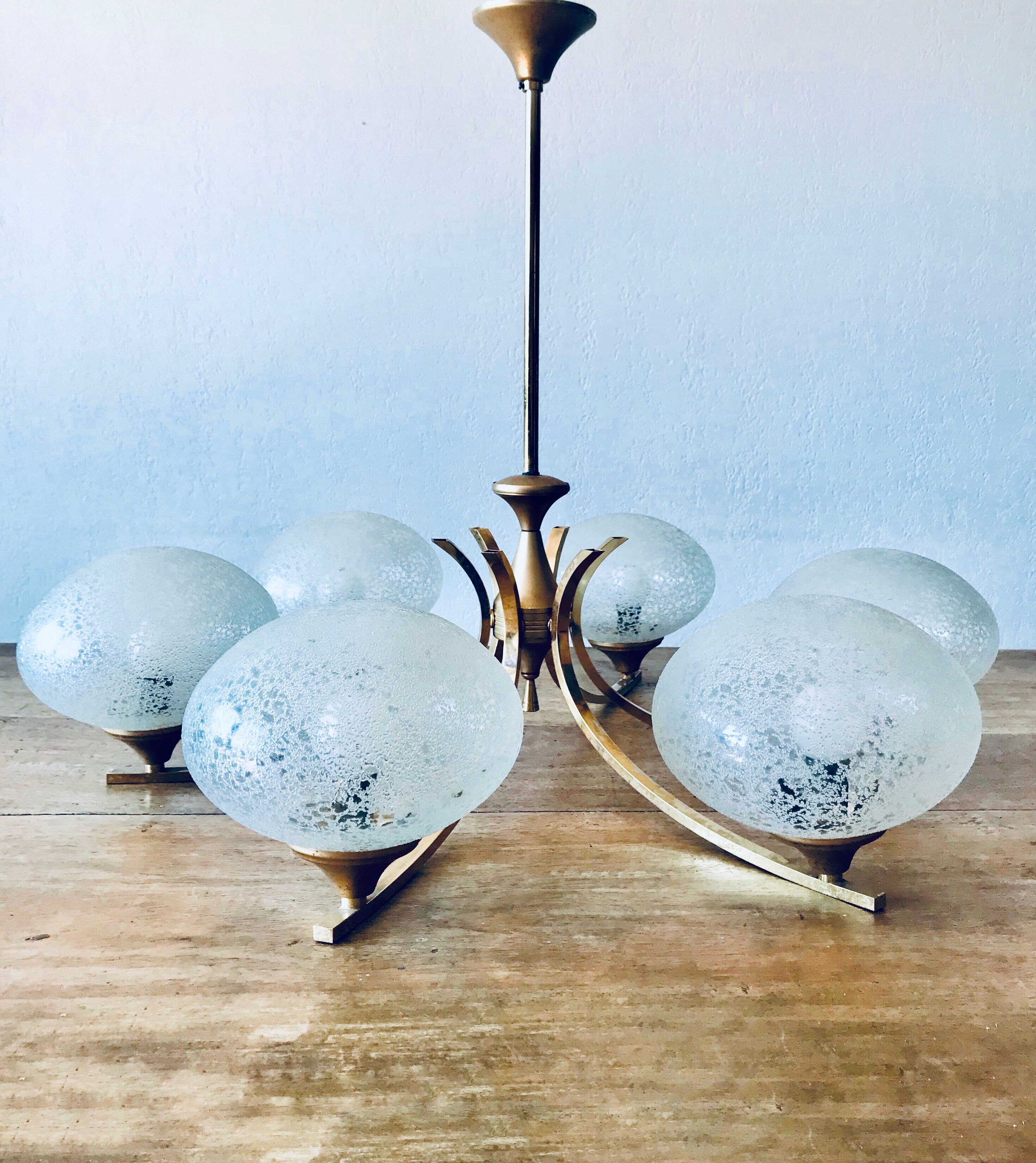 Lustre art déco 6 feux