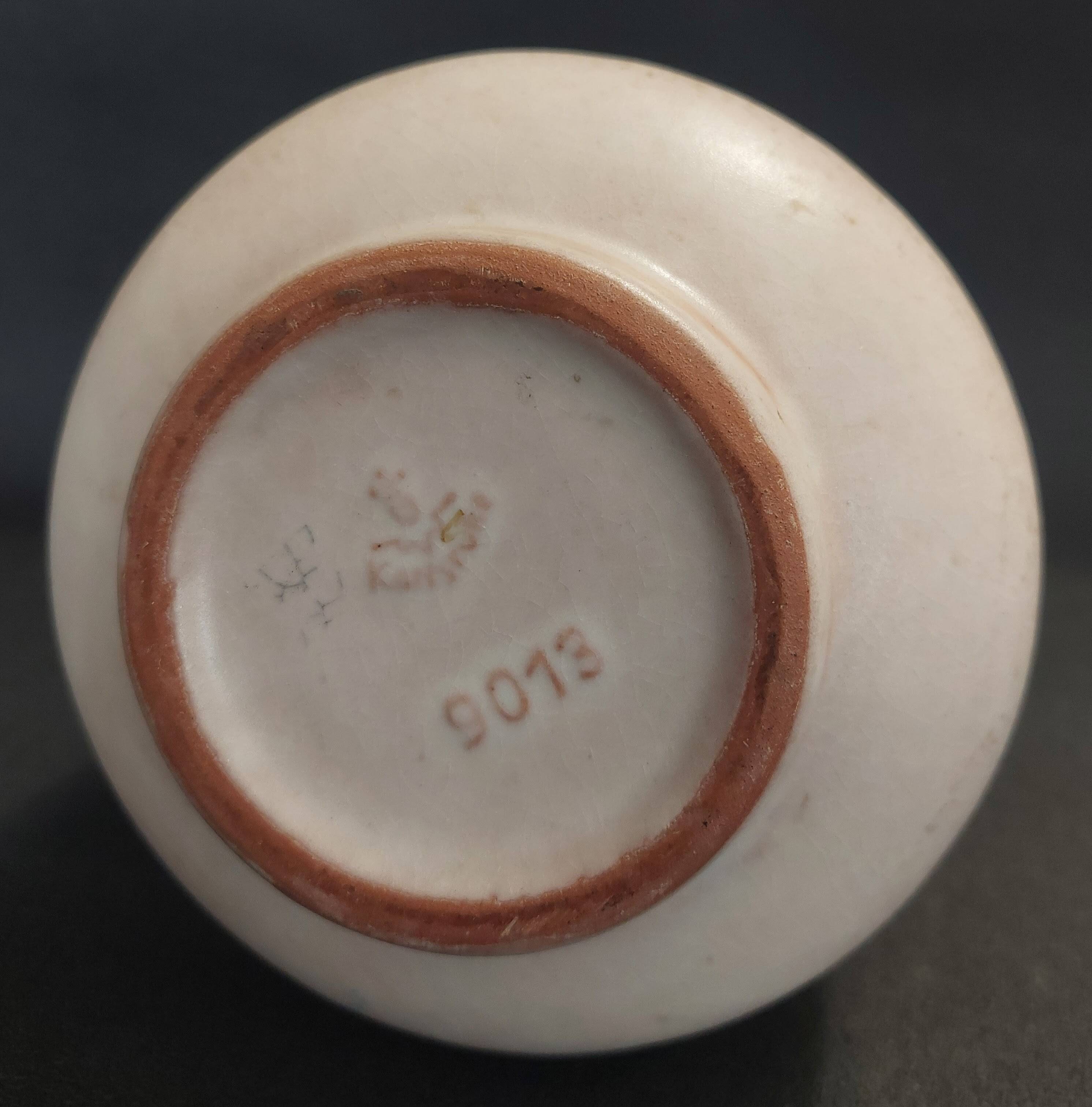 German ceramic vase by Fridgart for Karlsruher majolica from the 1960s.
