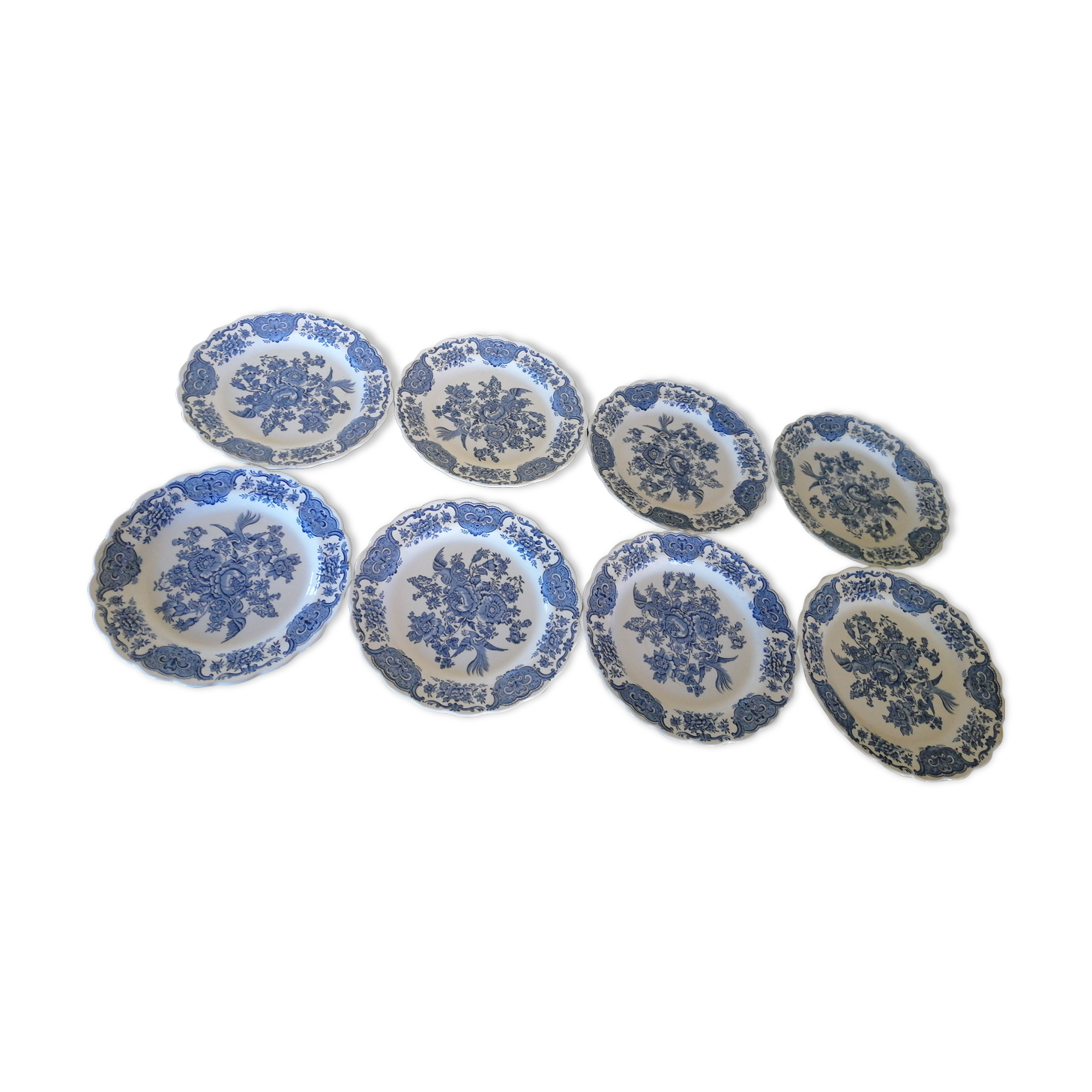 Lot of 8 flat plates Ridgway Staffordshire England