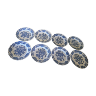 Lot of 8 flat plates Ridgway Staffordshire England