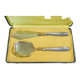 Couverts de service a gateaux en argent minerve fourré art deco