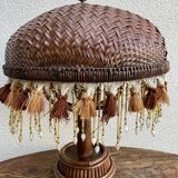 Vintage rattan lamp
