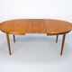 Danish teak oval extending dining table by Gudme Möbelfabriken, 1960s