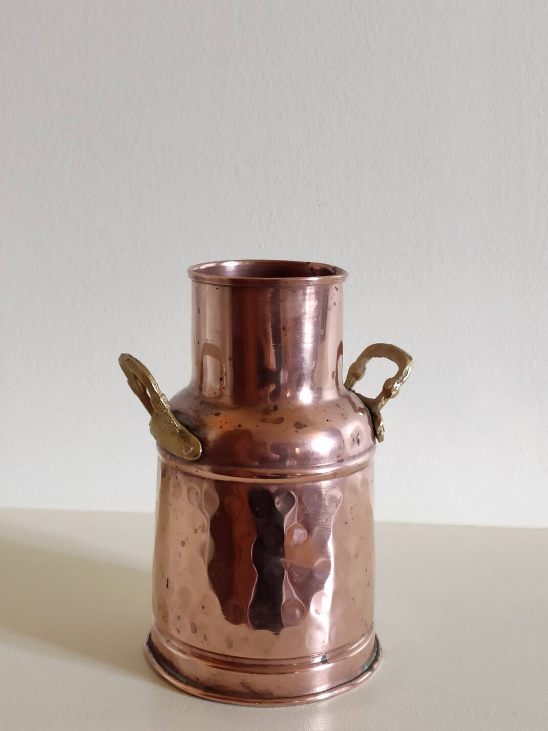 Small copper milk jug