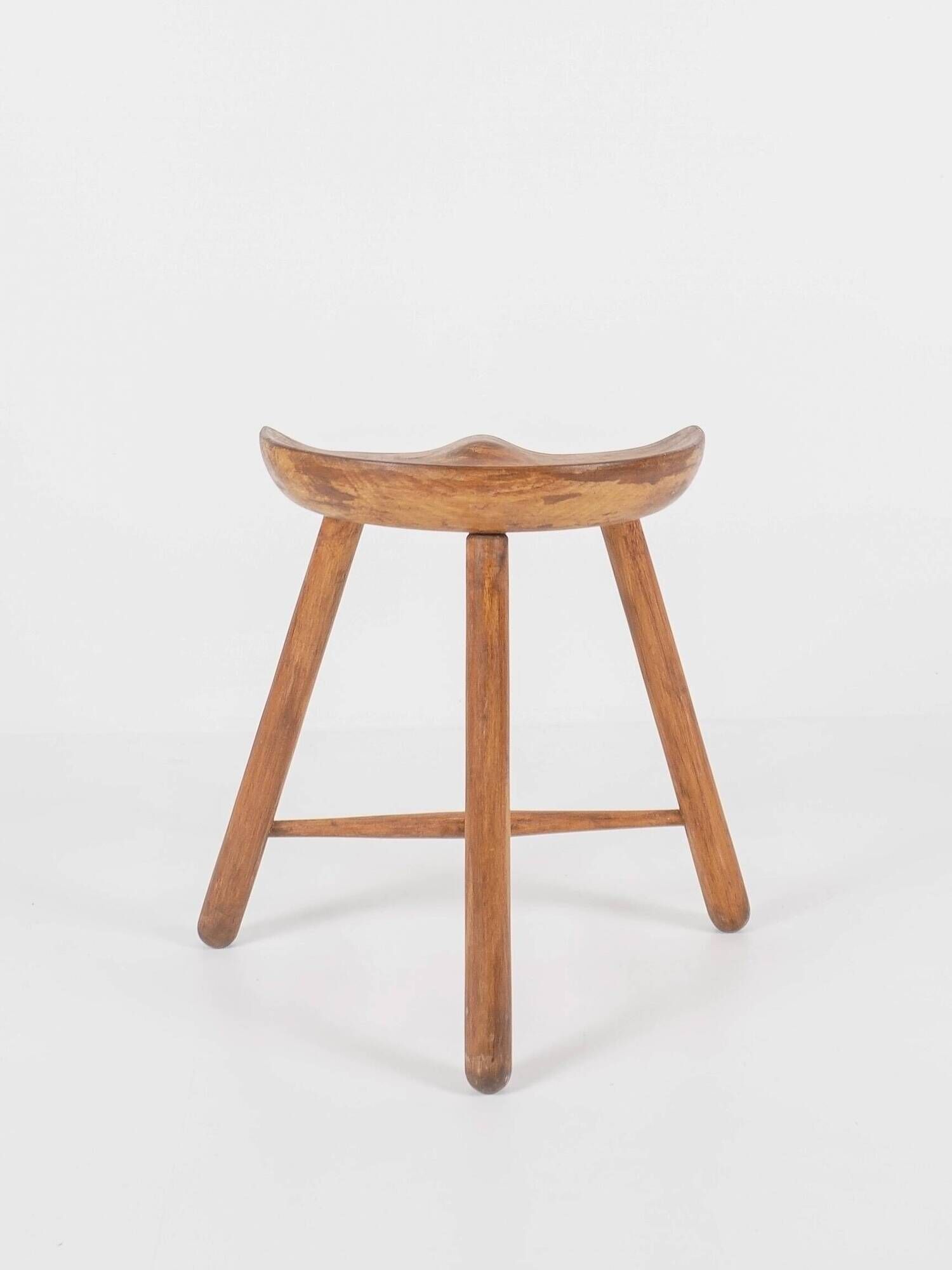 Arne HOVMAND-OLSEN - Vintage wooden stool "Shoemaker" Denmark, circa 1950