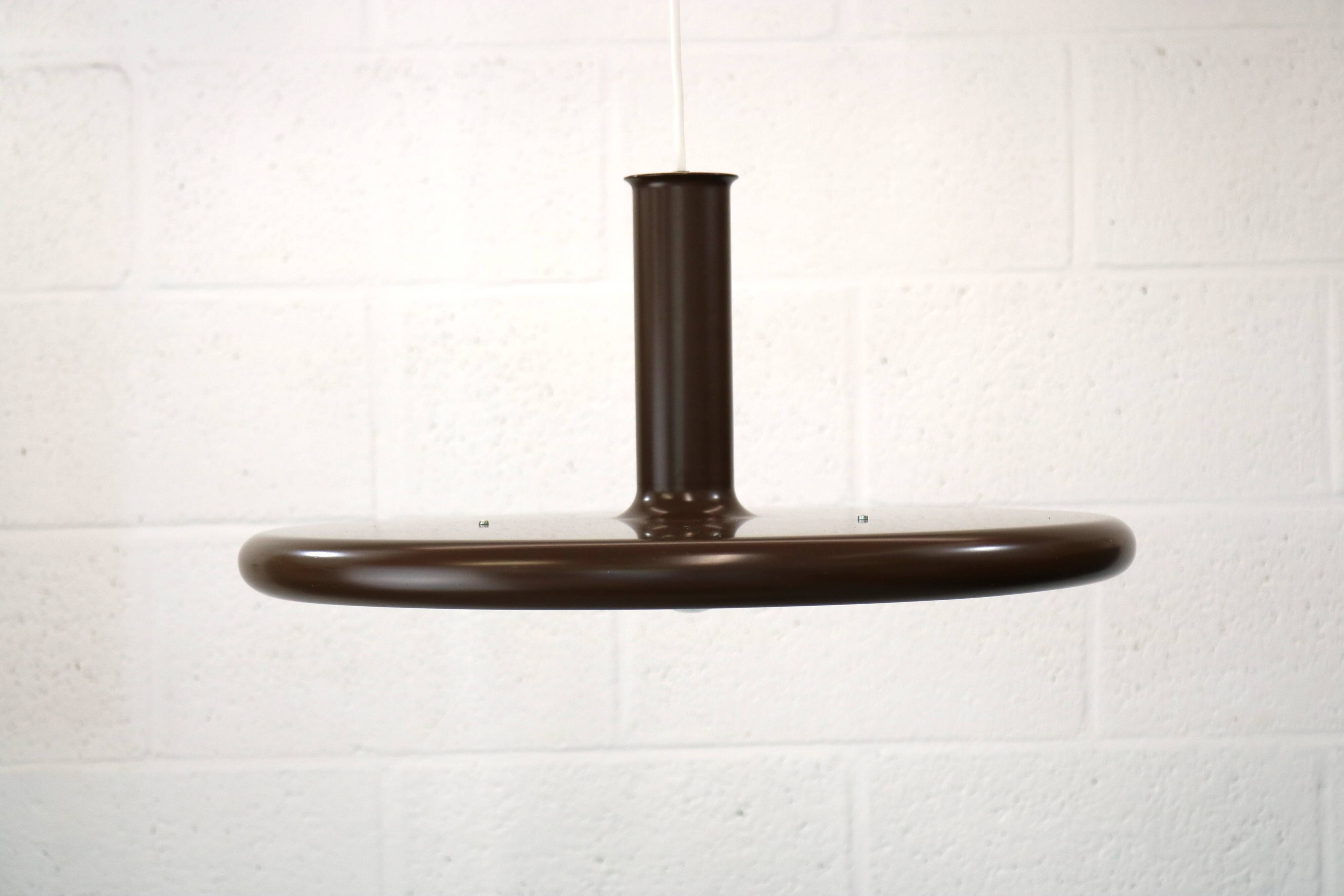 Suspension vintage marron Fog & Morup - Optima - Design Hans Due