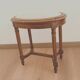 Louis XVI style stool in stained beech with velvet seat. 20th century.