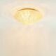 Mid-Century/Art Deco Geometric Amber Glass Ceiling Light - Limburg, 1970s