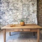 Old coffee table in solid wood