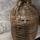 Wicker demijohn (small bandeira wine bottle)