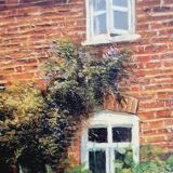 Huile sur bois maison anglaise