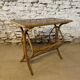 Vintage rattan coffee table with magazine racks