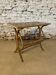 Vintage rattan coffee table with magazine racks