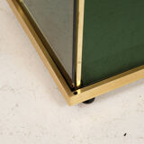 1960's glass and brass library