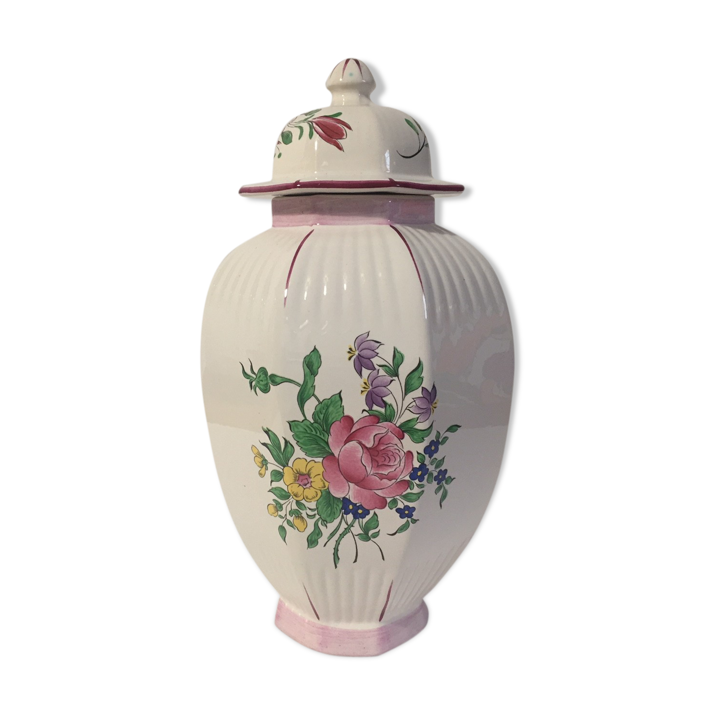 Lunéville earthenware potiche