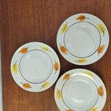 Set of Moulin des Loups autumn soup plates