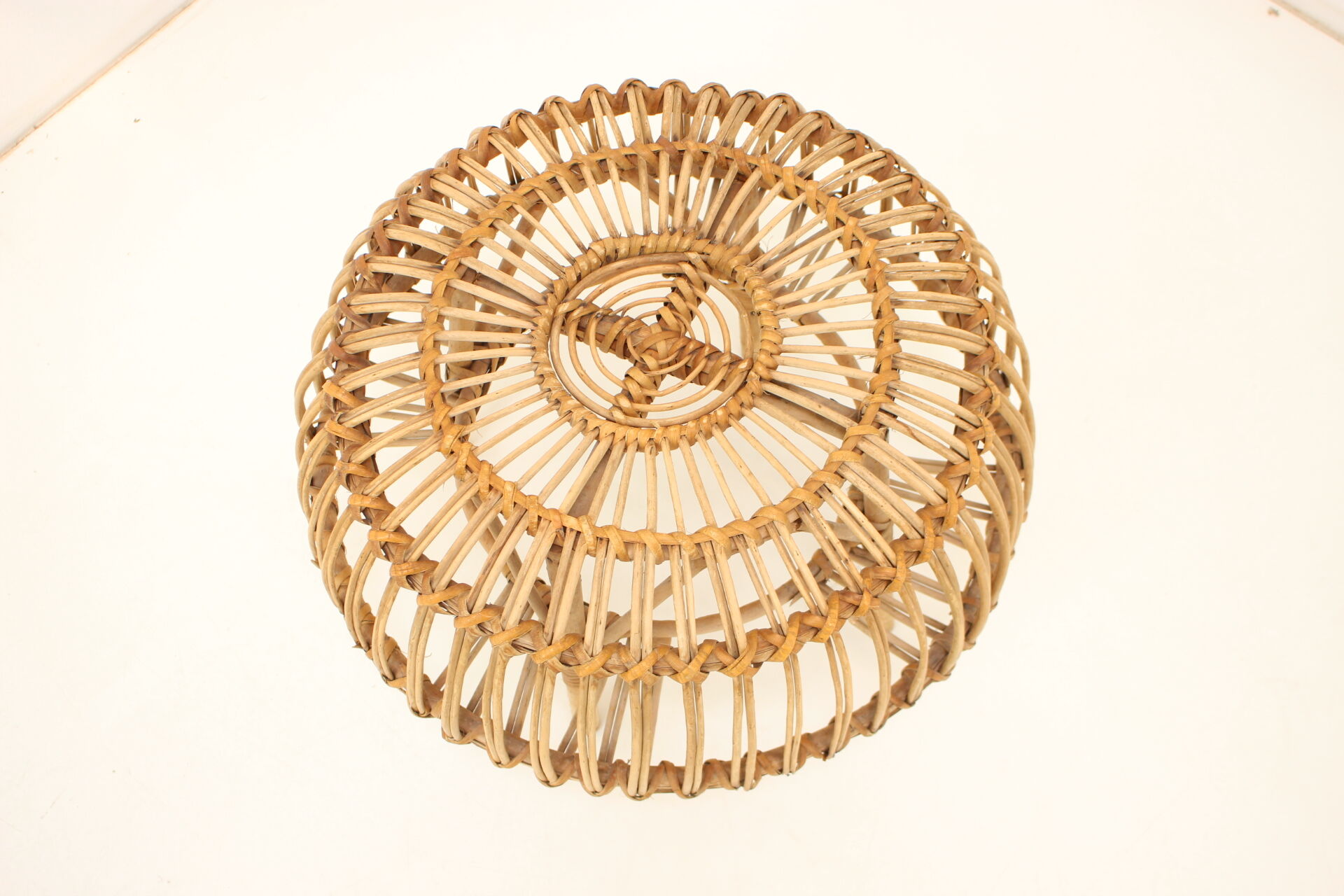 Mid-century rattan stool, 1960's