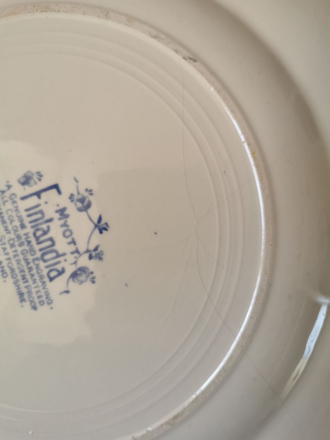 Assiettes plates vintage Myott Finlandia